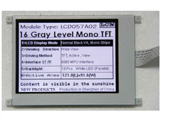 хорошее качество 6H 5,7 интерфейс 8080 MPU модуля QVGA экрана дюйма mono TFT LCD transmissive положительный реализация