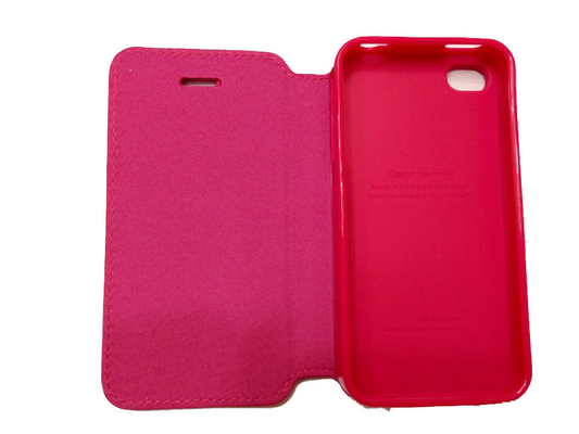 хорошее качество Случая мобильного телефона PU пластмасса кожаного красная мягкая для iPhone 5s/iPhone 5c реализация