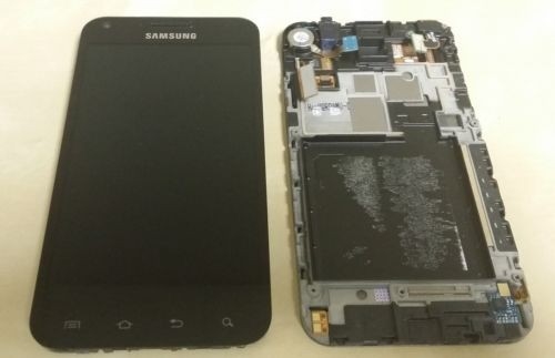 хорошее качество экран 800x480 Samsung LCD с рамкой для S2 i9100 LCD с чернотой цифрователя реализация