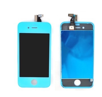 хорошее качество запчасти iphone 4s агрегата касания LCD передней крышки цвета набора vonversion цвета голубые реализация