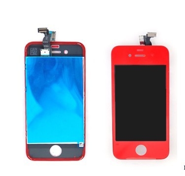 хорошее качество Запчасти Iphone 4s красного цвета агрегата цифрователя LCD набора преобразования Iphone 4S мобильного телефона реализация