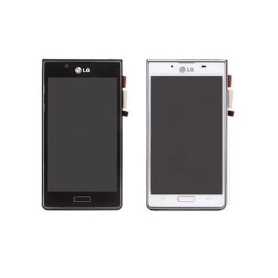 хорошее качество Чернота, белизна 4,3 цифрователь экрана касания LG Optimus L7 P700 LCD дюйма с рамкой реализация