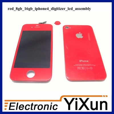 хорошее качество Наборы красный LCD IPhone замены агрегата цифрователя 4 части OEM реализация
