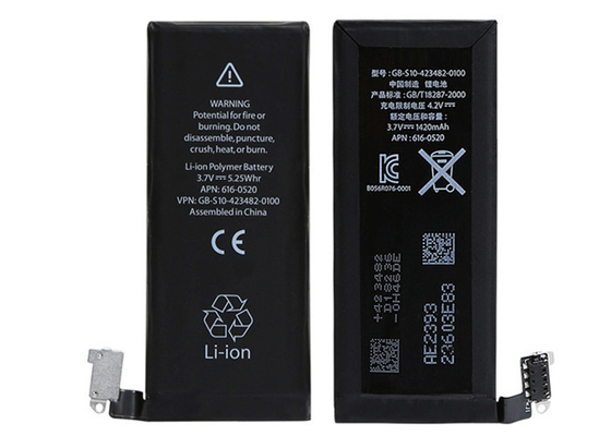 хорошее качество батарея замены iPhone 1420mAh 3.7V внутренняя на iPhone Яблока 4 4G реализация