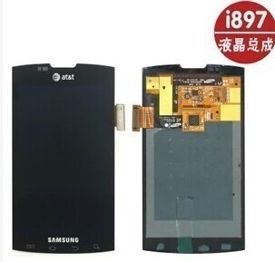 хорошее качество Мобильный телефон Samsung I897 LCD экранирует экран Lcd черноты цифрователя сотового телефона реализация
