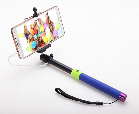 хорошее качество Ручка Bluetooth Monopod Selfie нержавеющей стали Handheld с тональнозвуковым кабелем для iPhone реализация