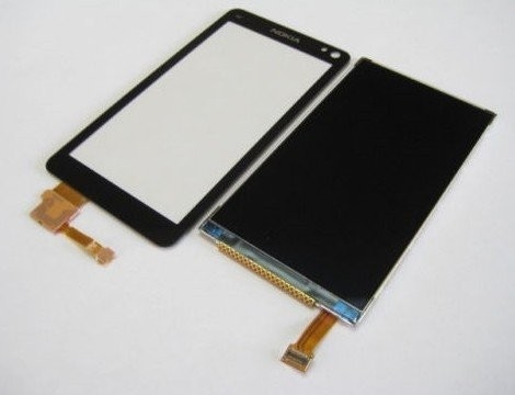 хорошее качество Для вспомогательного оборудования телефона экрана касания Nokia N8 LCD запасных частей Nokia реализация