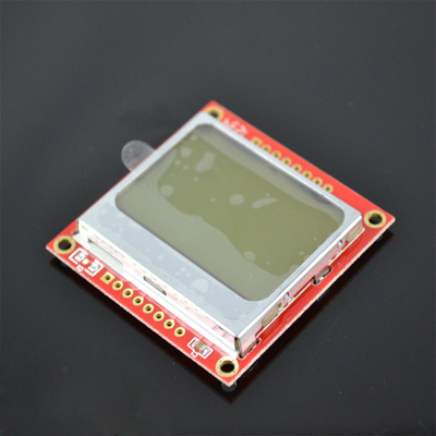 хорошее качество Модуль Nokia 5110 LCD для Arduino с PCB белого backlight красным для Arduino реализация