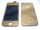 ЖК-дисплей с диджитайзером наборы для замены Ассамблеи золото IPhone 4 OEM частей компании
