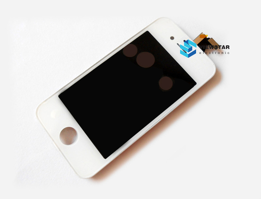 хорошее качество Первоначально запчасти Iphone 4S, белая замена экрана касания LCD красного цвета реализация